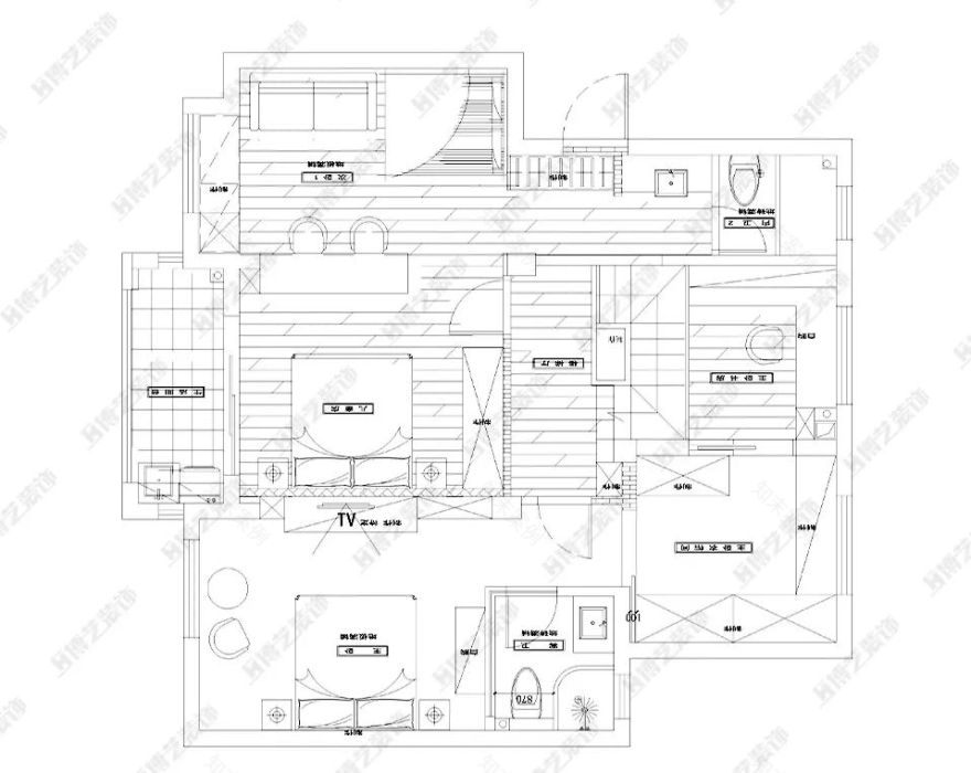 平湖名门府轻奢风,曹峰设计师的 170m²美式轻奢之作-17