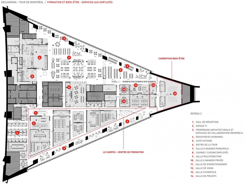 蒙特利尔塔新颜,Desjardins 金融机构现代办公空间-58