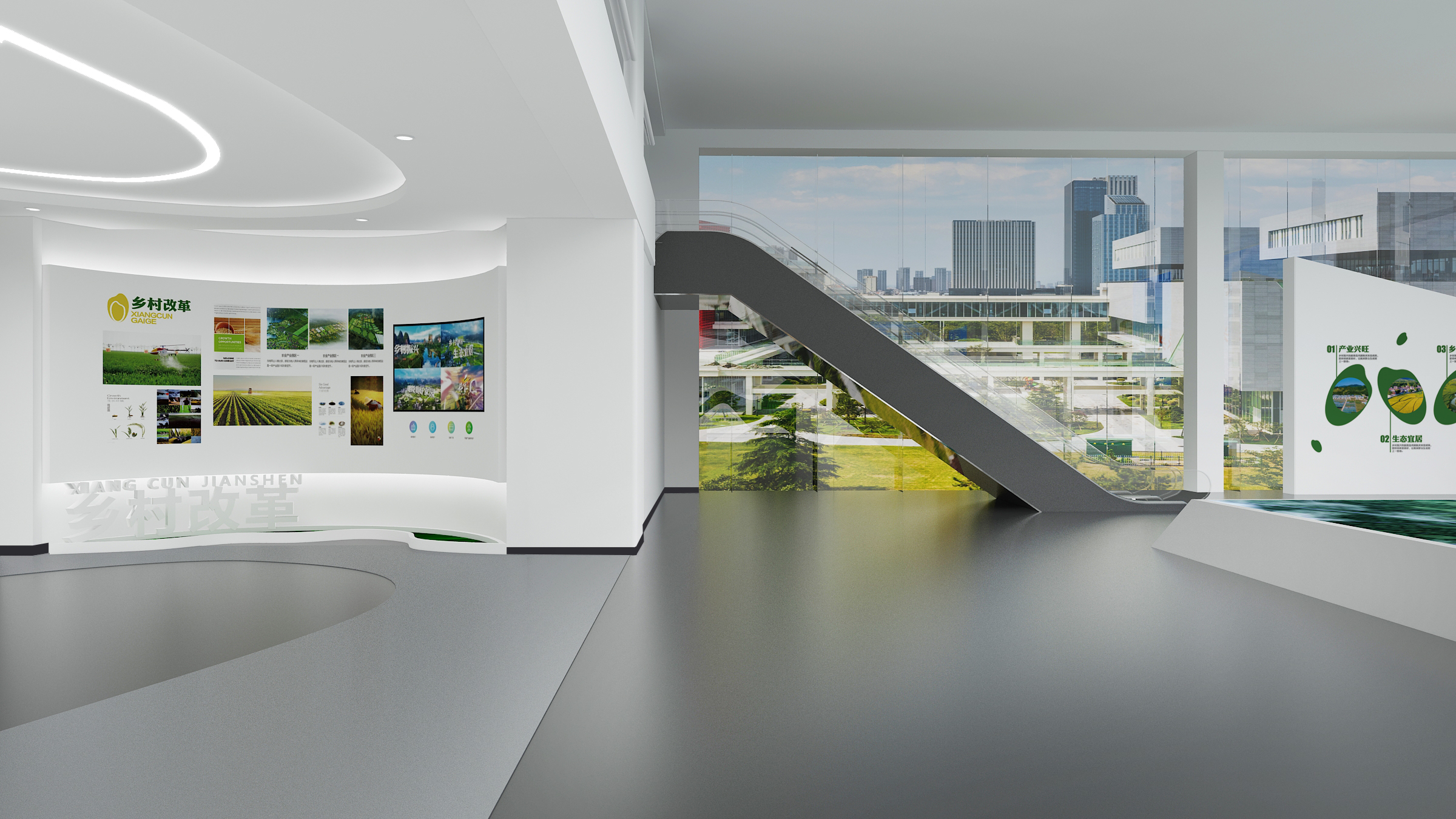 某区城镇融合展厅丨水经筑设计事务所-18