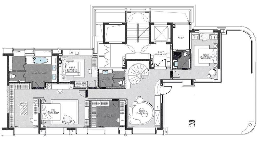 上海顶层复式豪宅，融入艺术与音乐的生活空间-120