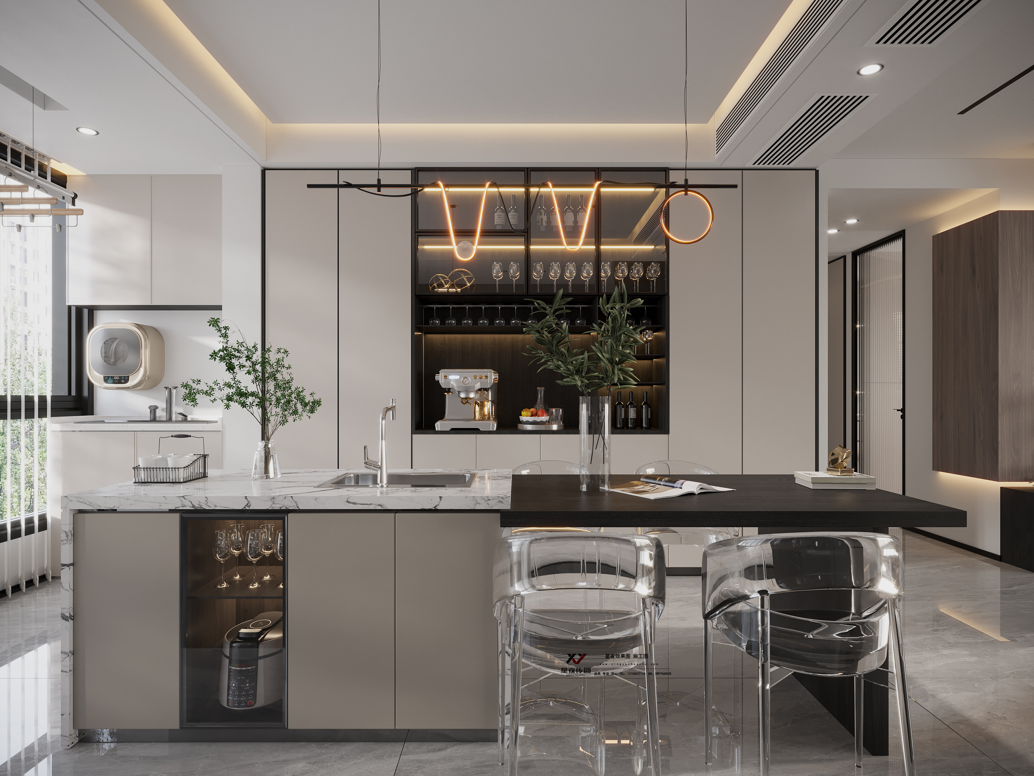 意式黑白灰空间设计-9