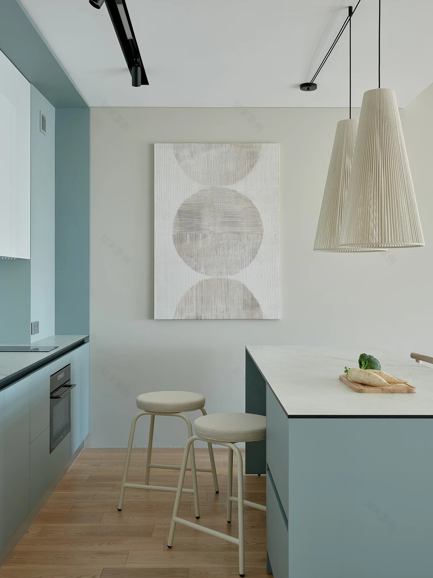 85㎡大一居开放式极简主义公寓丨Kwite Bureau-7