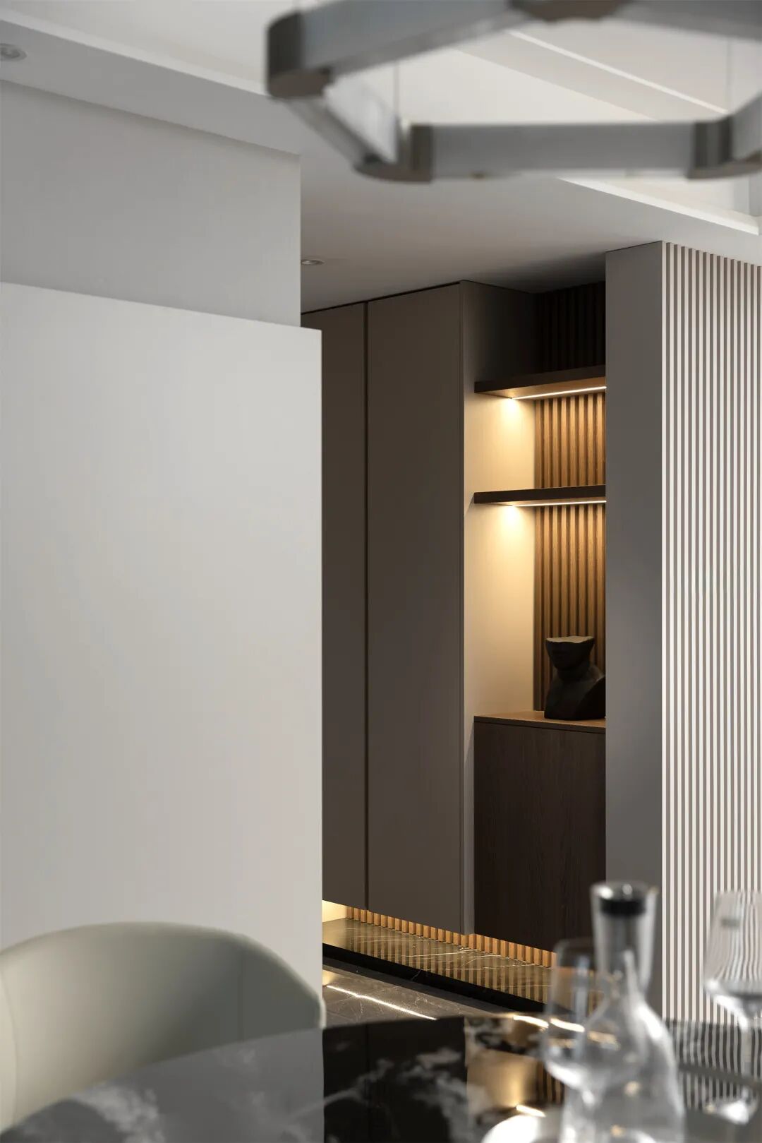 内舍软装丨190㎡意式轻奢，简约奢华持平，彰显内敛的空间气质！-8