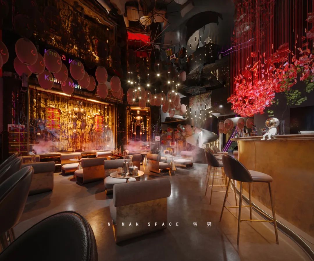 赛博朋克成都狂门酒吧,太空异次元之旅-20