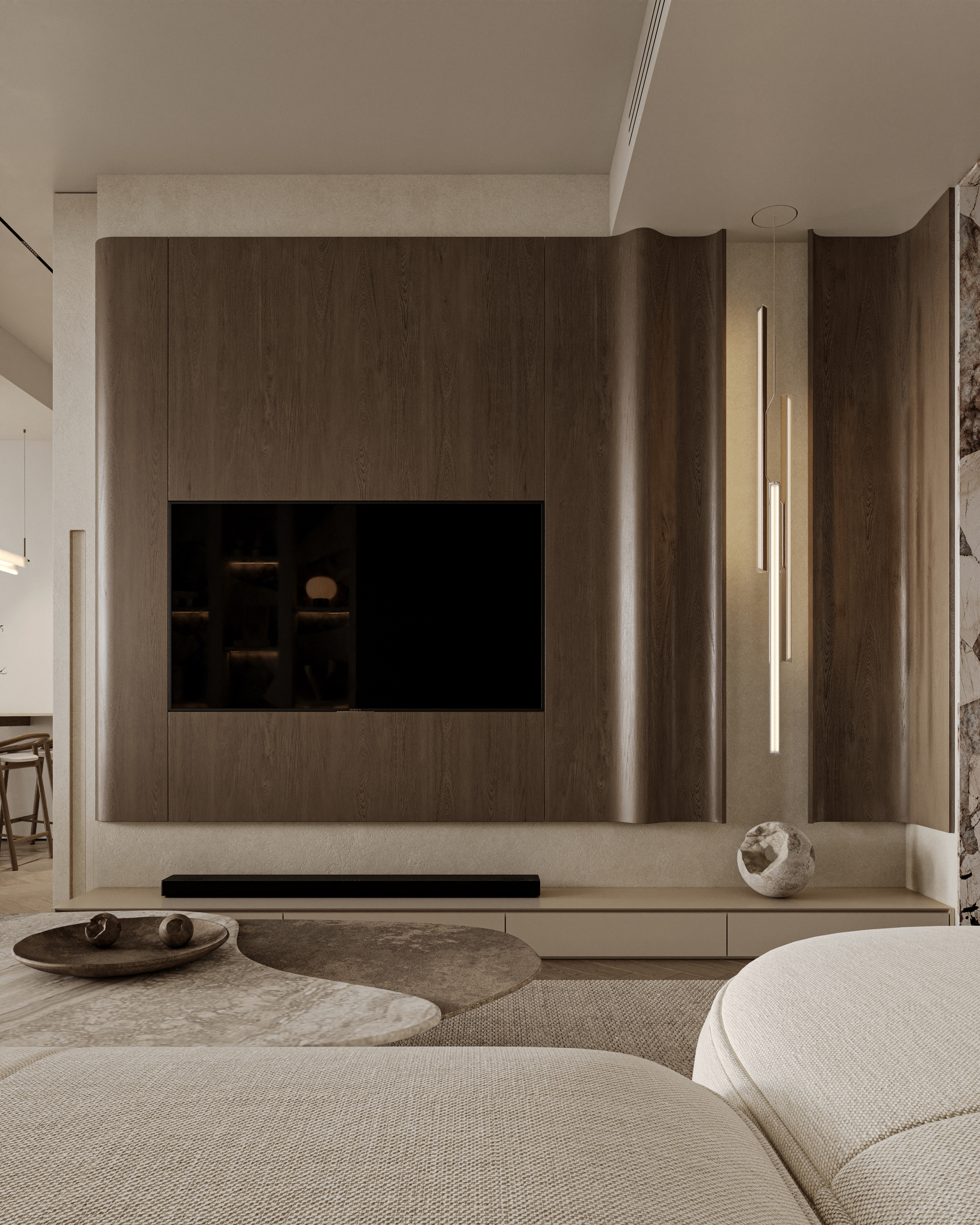 LATTE项目 客厅,餐厅及厨房丨Sher.Architects-18