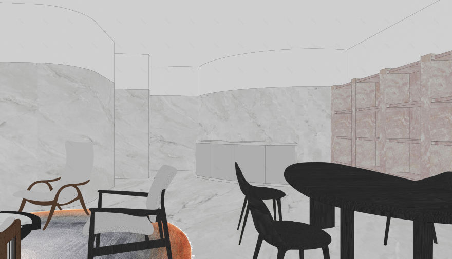 美术培训画室接待厅设计-37