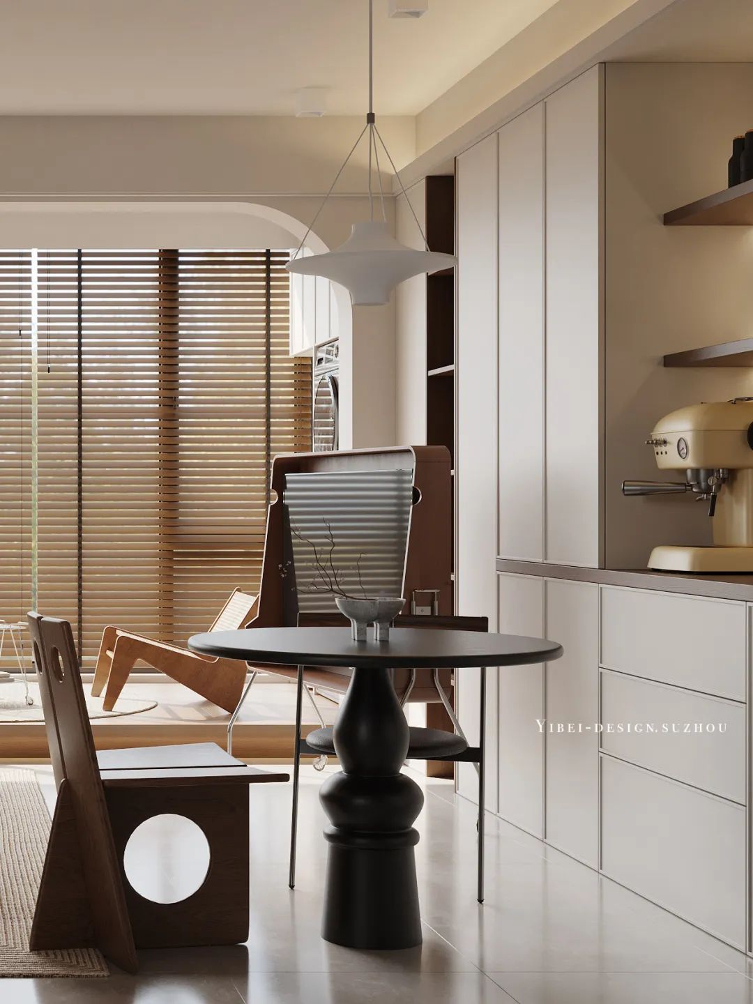 复古绿意 · 悠然暖居丨中国苏州丨YIBEI DESIGN-9