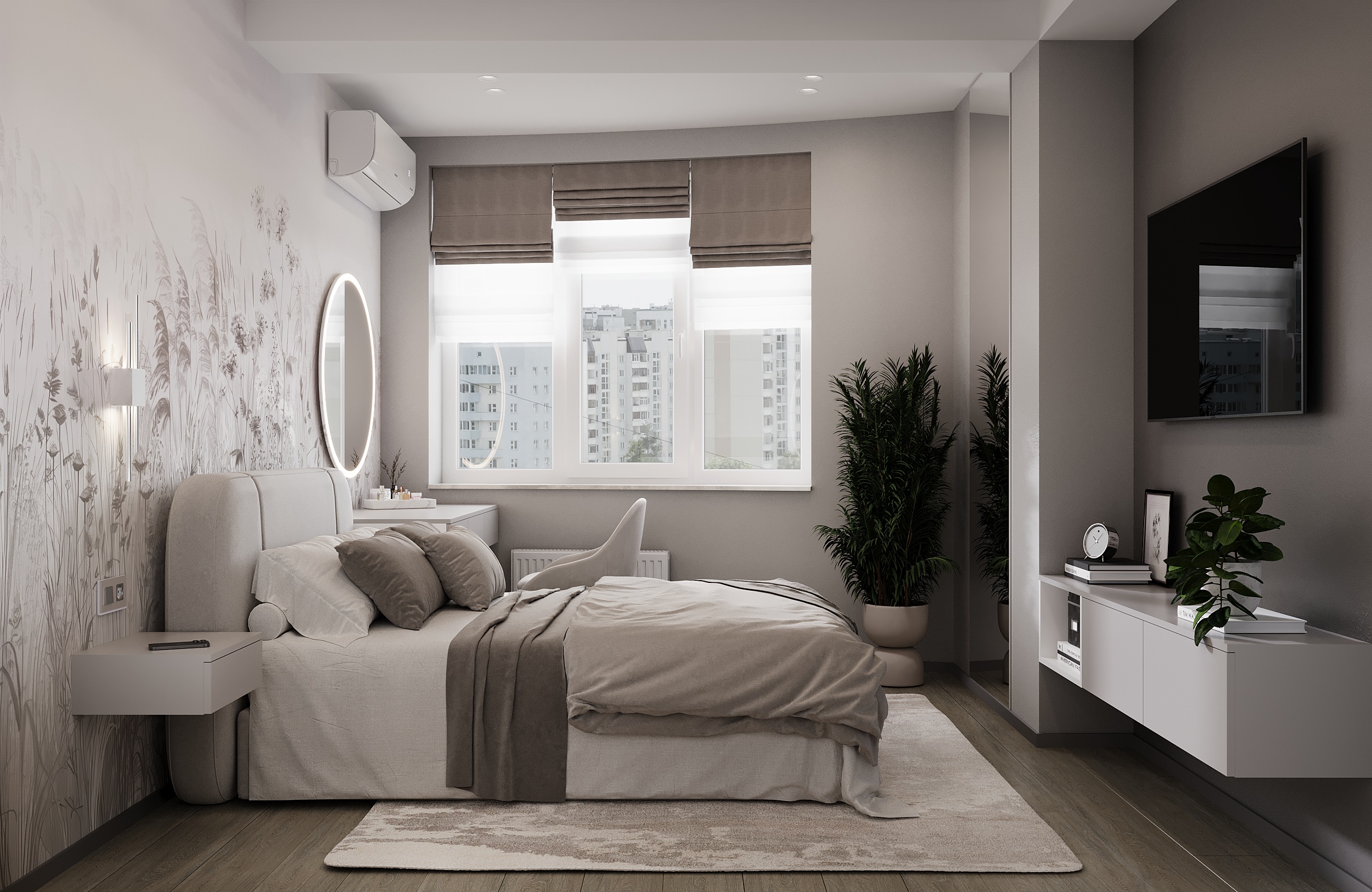 Contemporary 3-Room Apartment | Interior Visualization-13