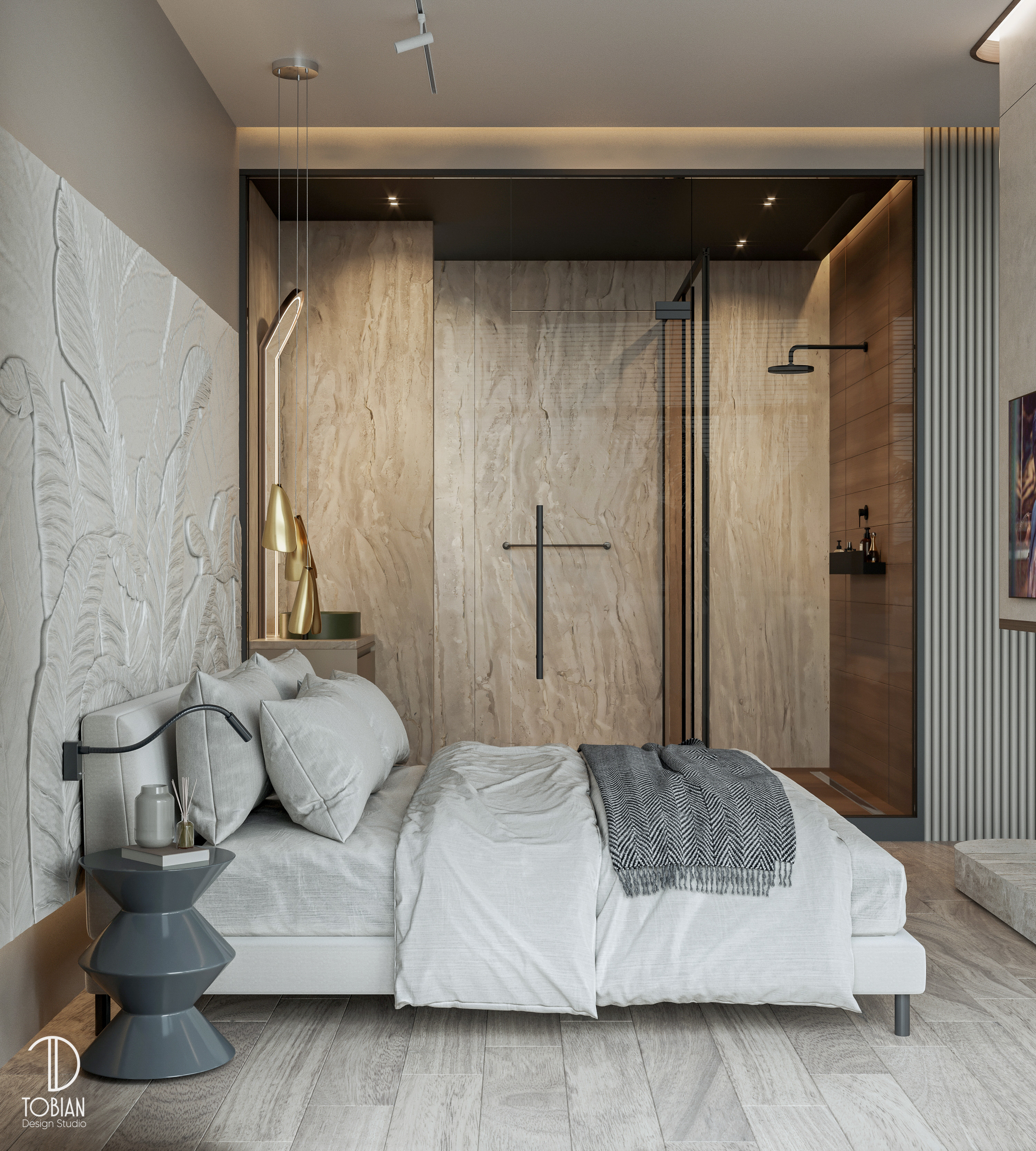 海贝主卧丨Egypt丨Tobian Design Studio-13