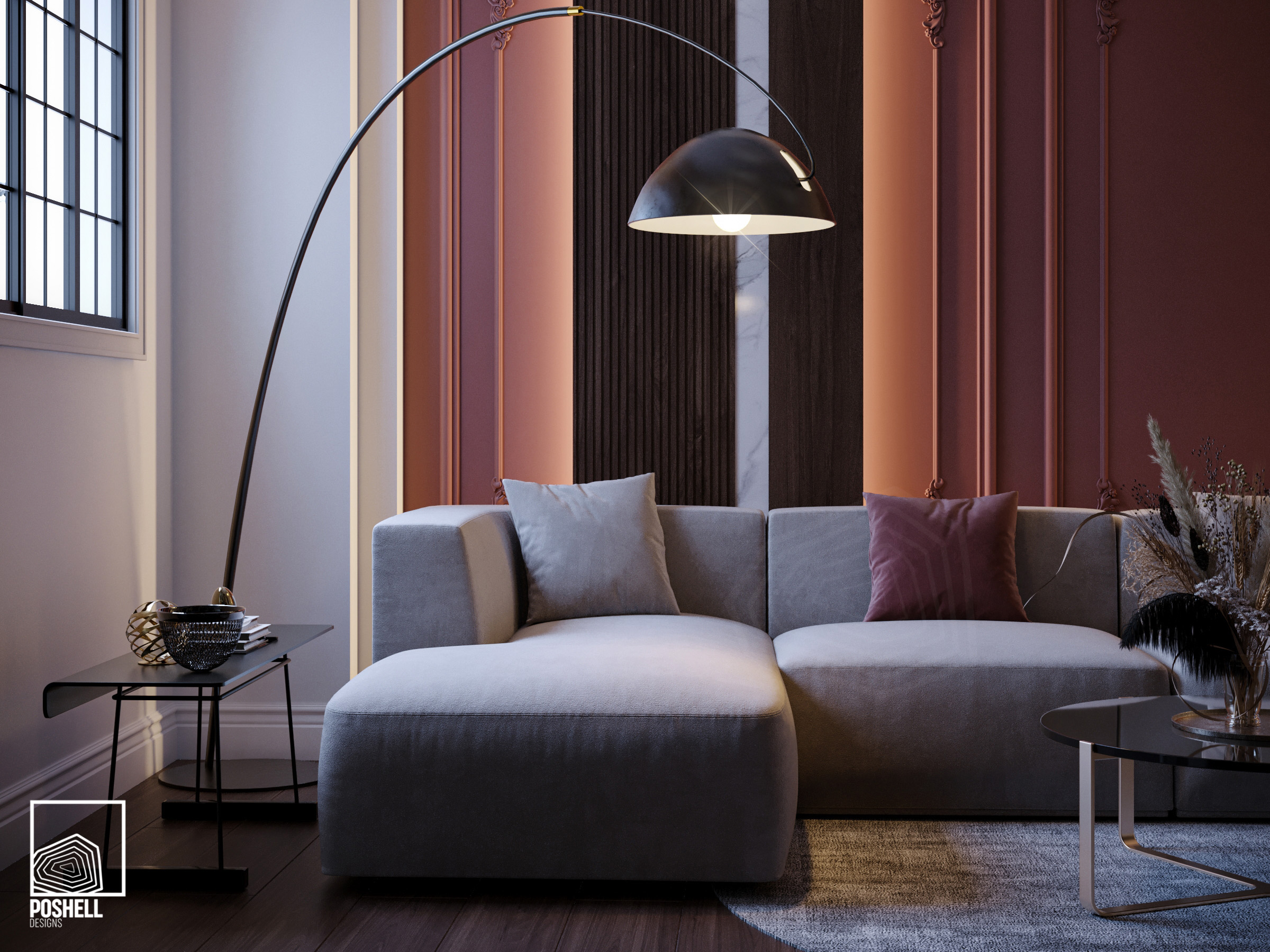 豪华家庭客厅设计丨Egypt丨Poshell Designs-6