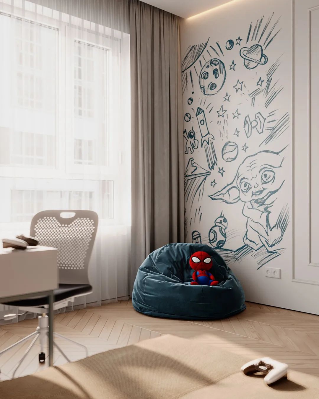 简约轻奢大平层设计丨BODES Studio-66