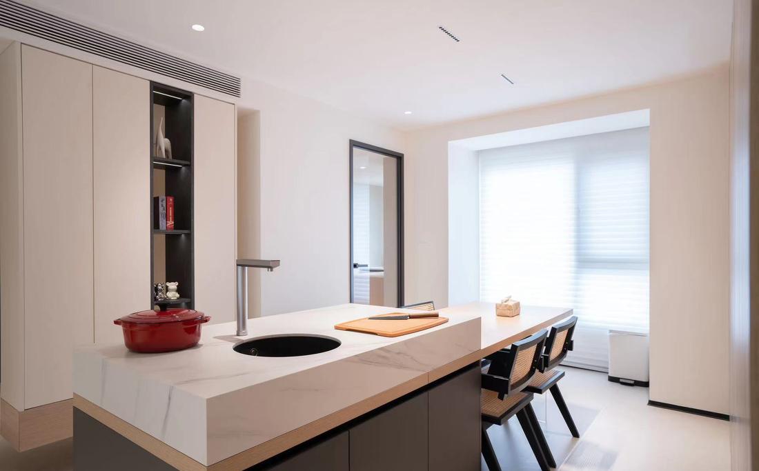 苏州绿地半岛极简奶油风丨中国苏州丨域空间设计-28