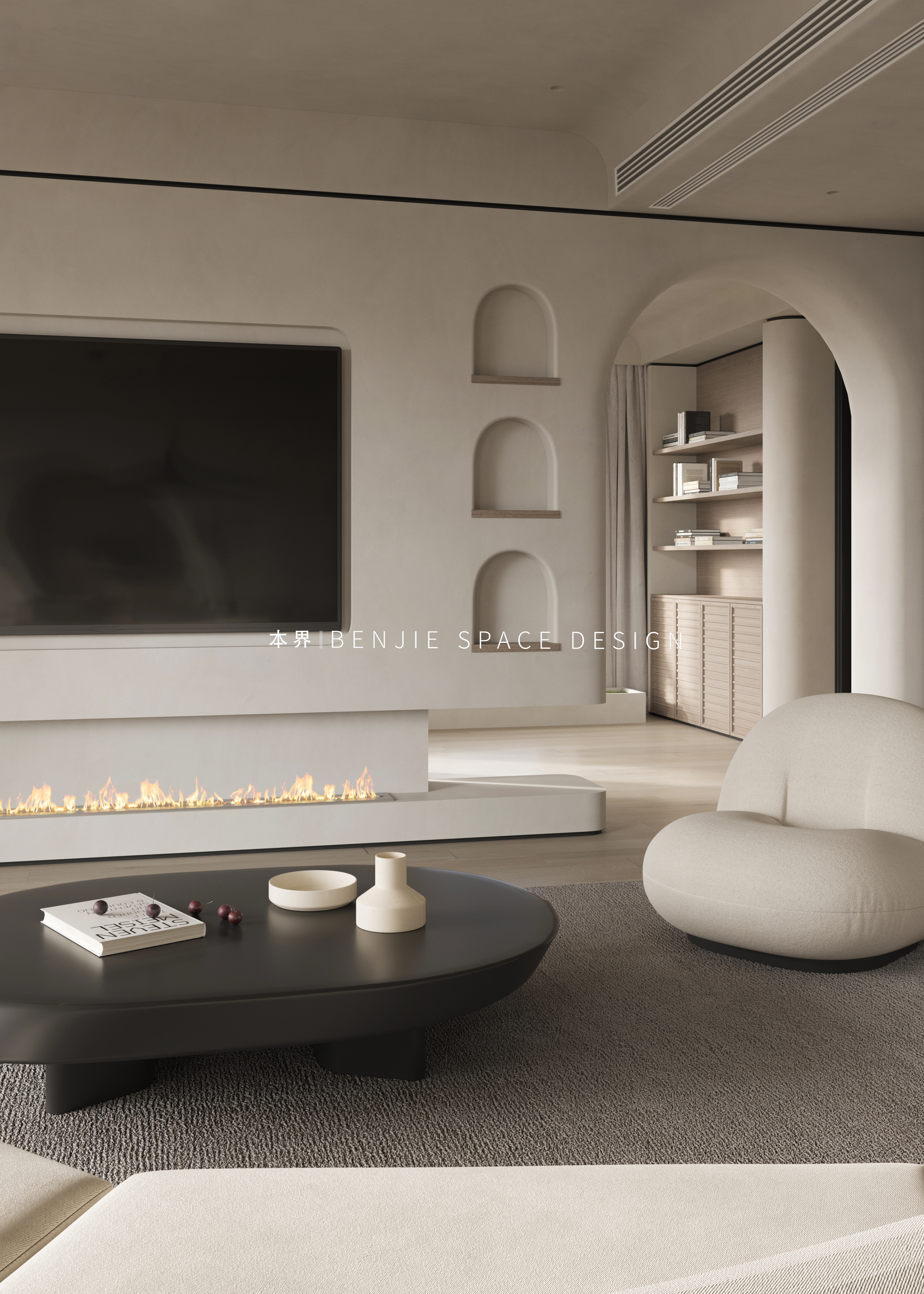 极简侘寂风住宅设计丨本界设计-10