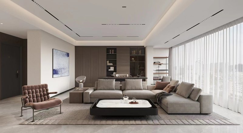 龙湖景粼天序二期现代轻奢风案例-11