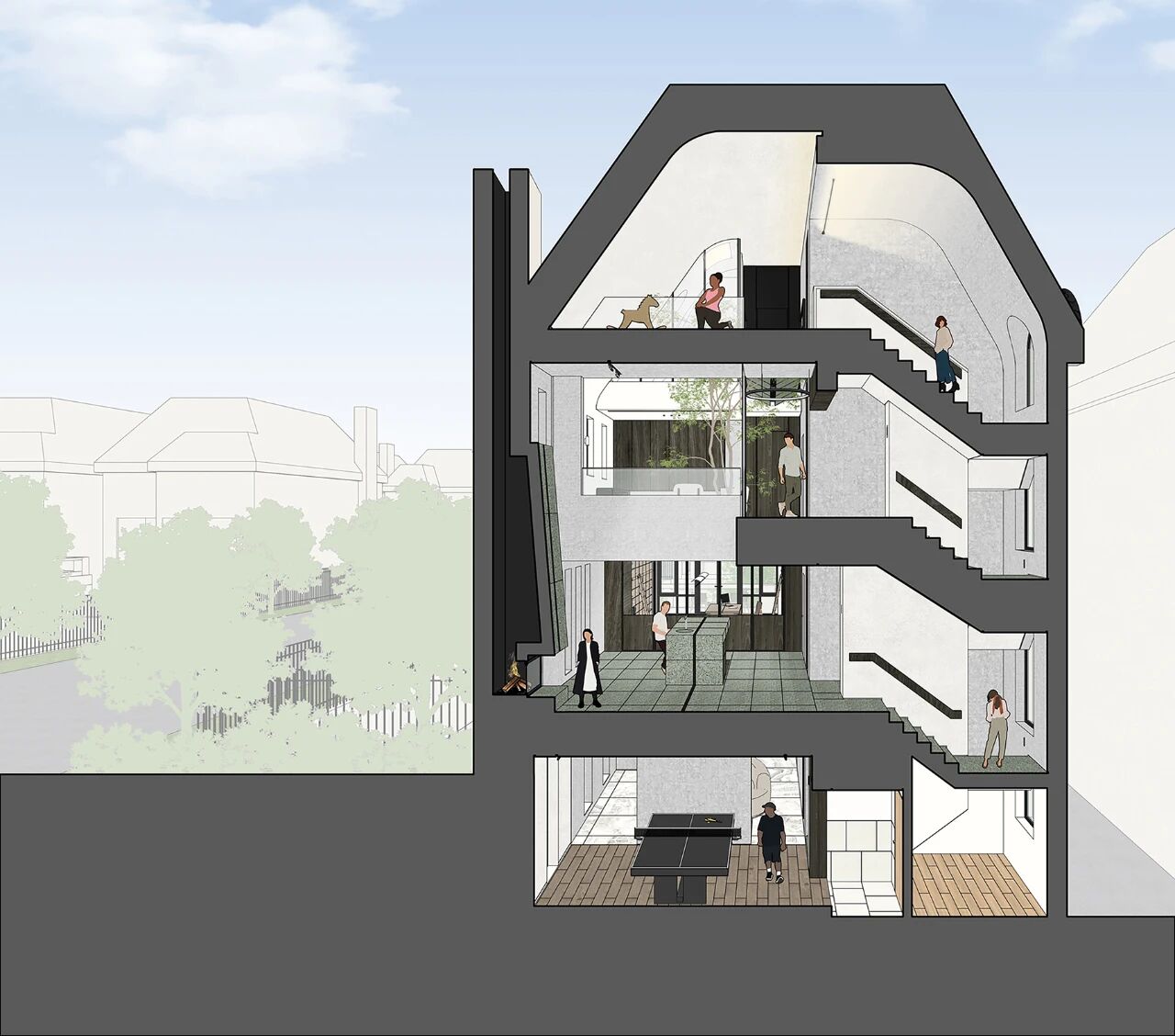 新作 垂光宅,以光线叙事的住宅空间丨中国北京丨moss.architects,主创夏梦等-113