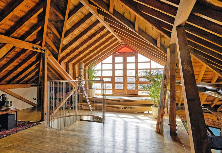 伦敦塔桥顶层皮革仓库公寓-26