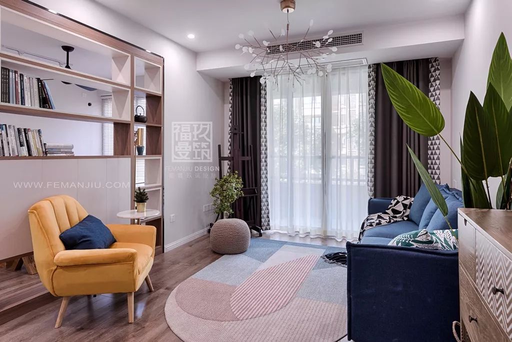 重庆鲁能领秀城 74 平米小美式北欧混搭风家居设计-8