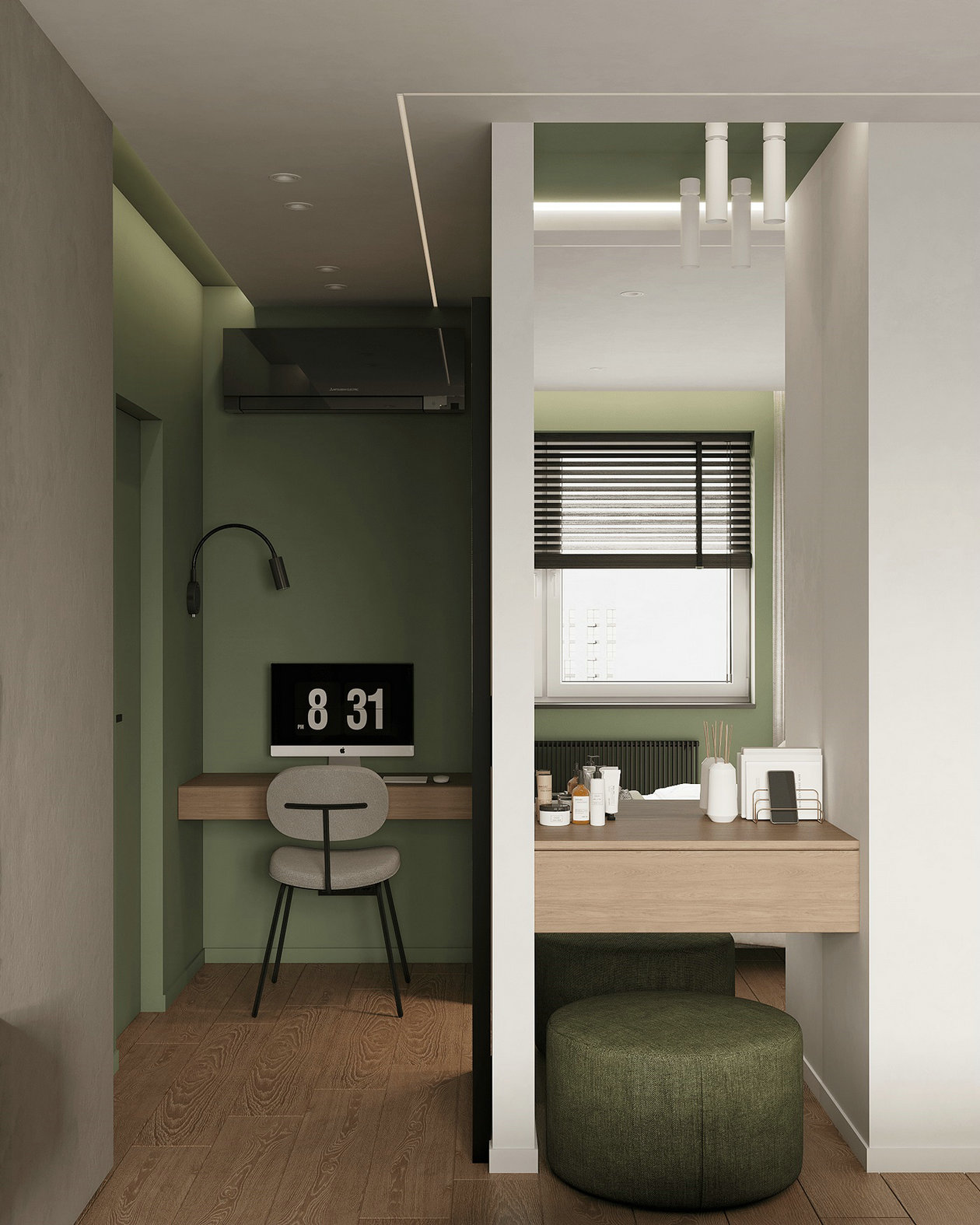 原木+绿色 捕捉时尚的清新与浪漫-14