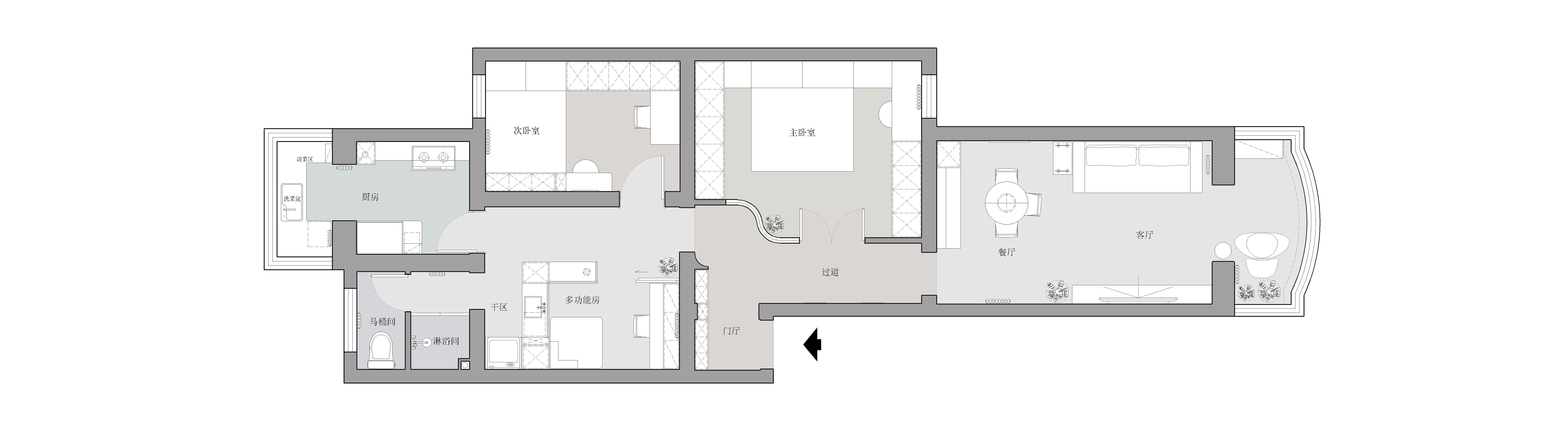 94㎡简约中古宅改造-68