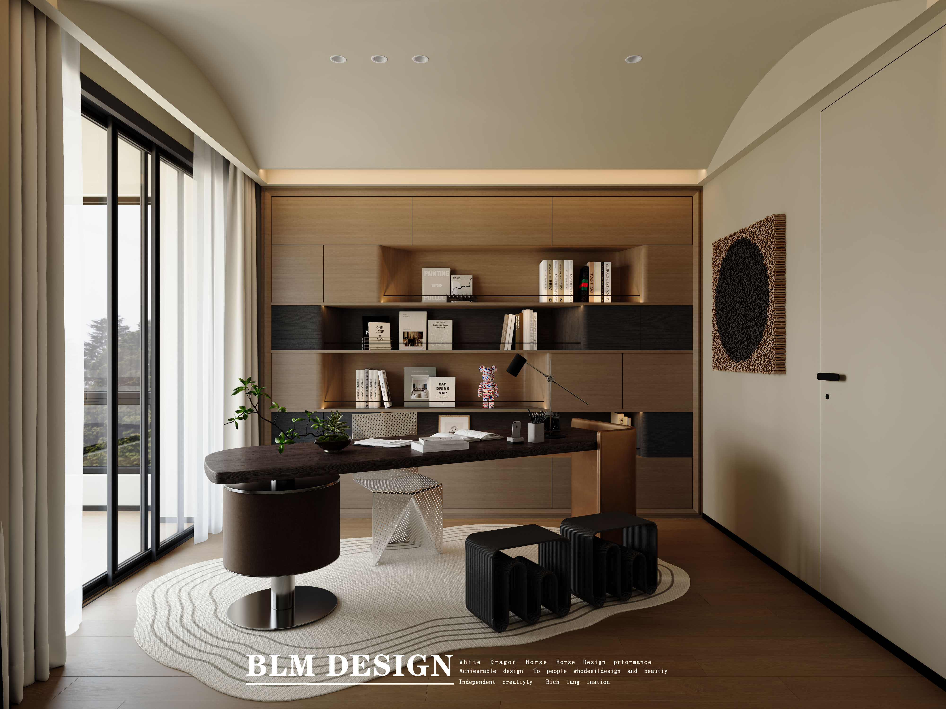 现代  白龙马效果图设计制作-6