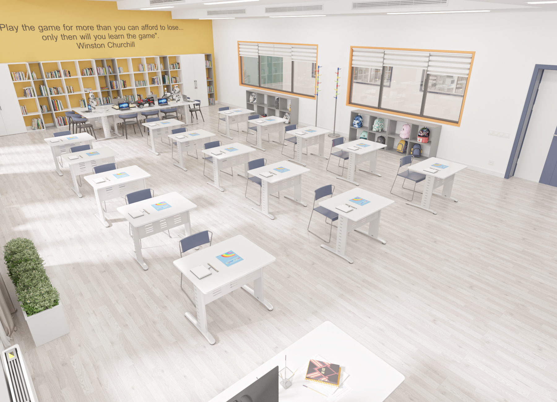 Math class interior design in a private school-2-9