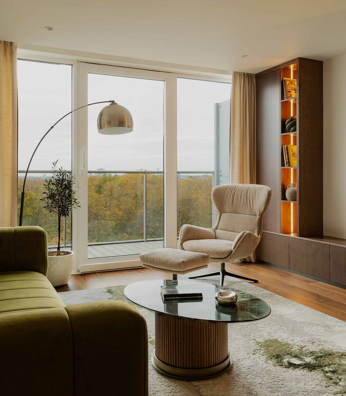 巴特西公寓丨英国伦敦丨Mariya Krylova-2