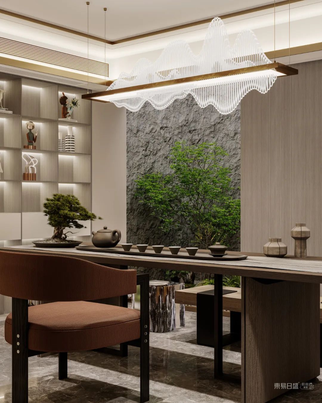 【新作首发】任周府作品：慢煮生活 | 颐和江南430㎡ 现代新中式-49