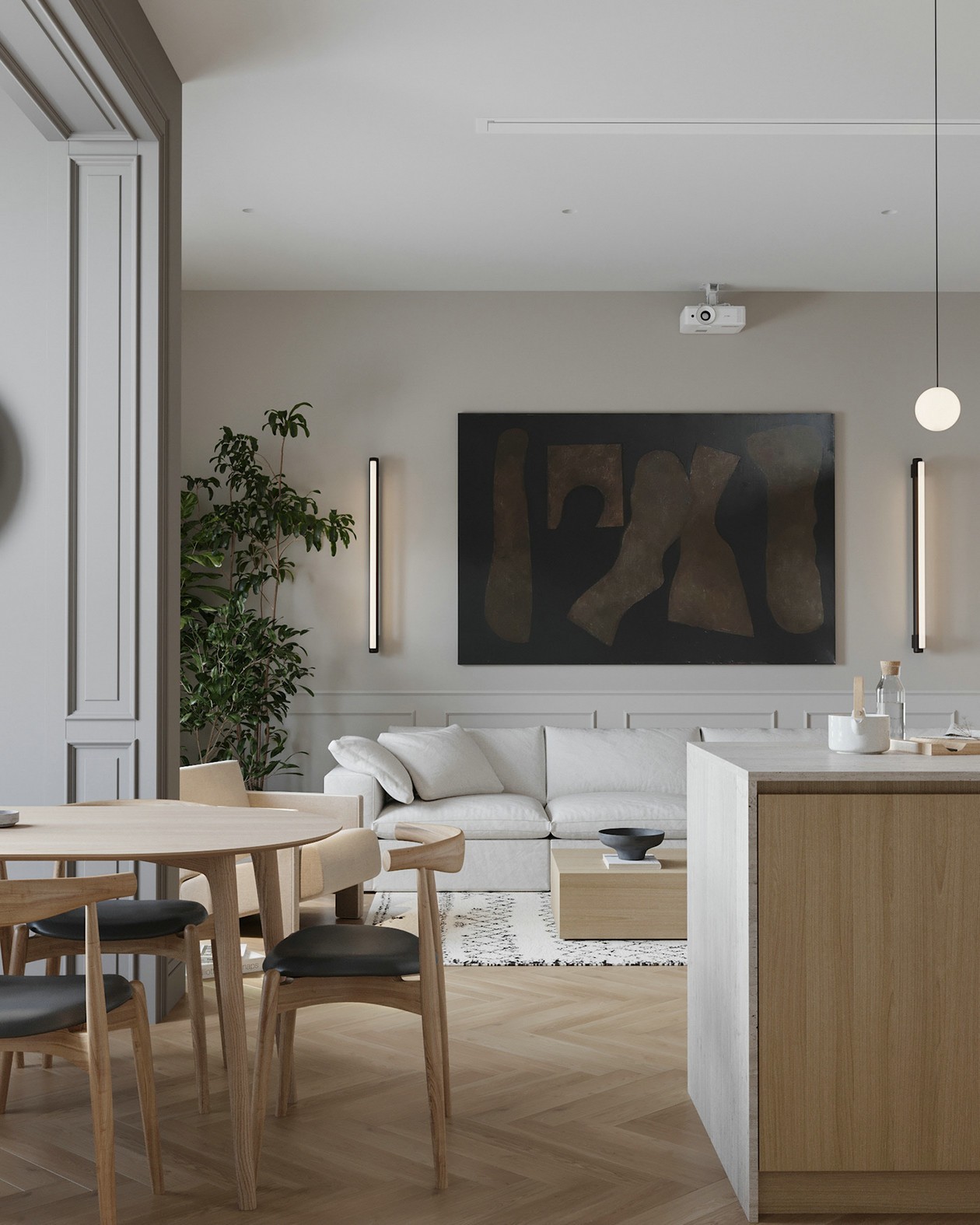 原木风住宅设计 精致独特的高级感！-1