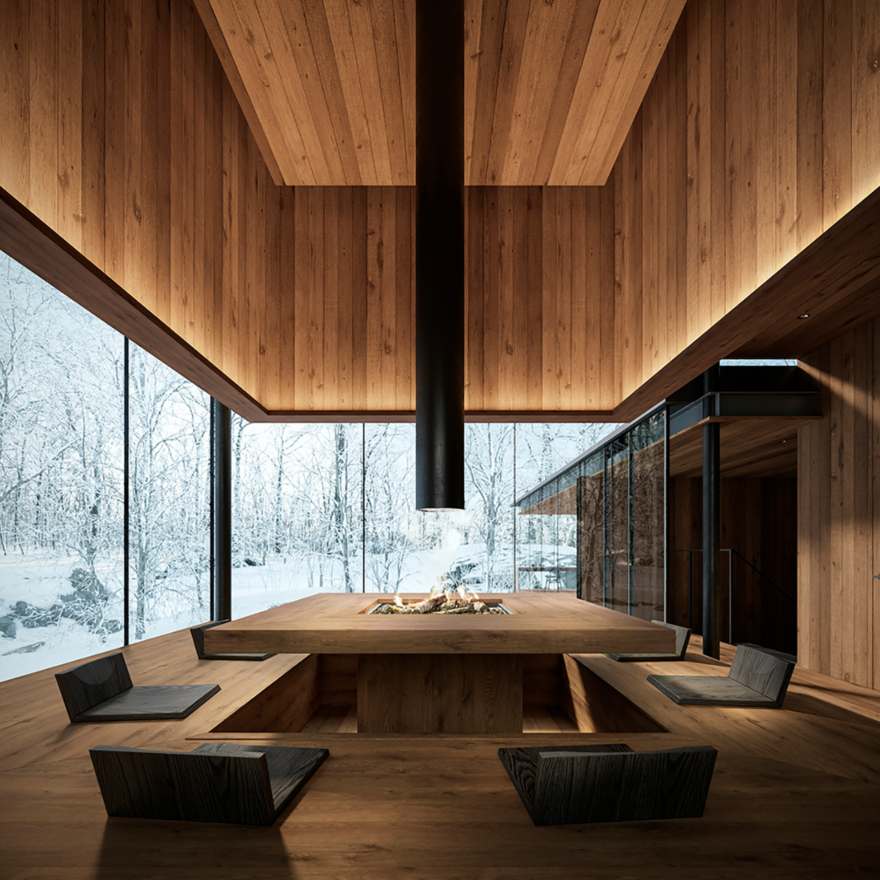 日本群马县水上町 NOT A HOTEL 温泉别墅丨SUPPOSE DESIGN OFFICE-14