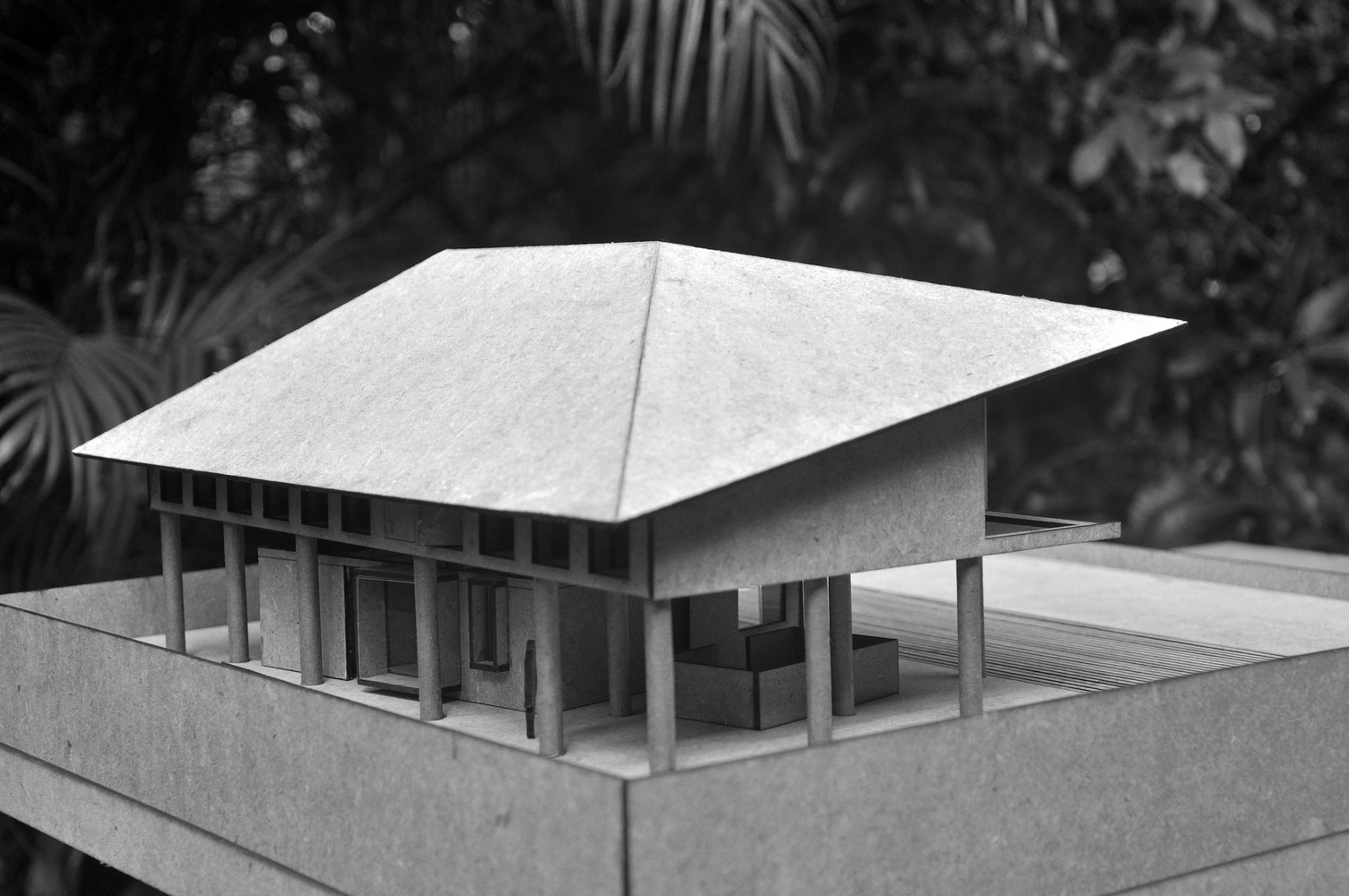 印度卡利库特 Elathur 海滩混凝土住宅-48