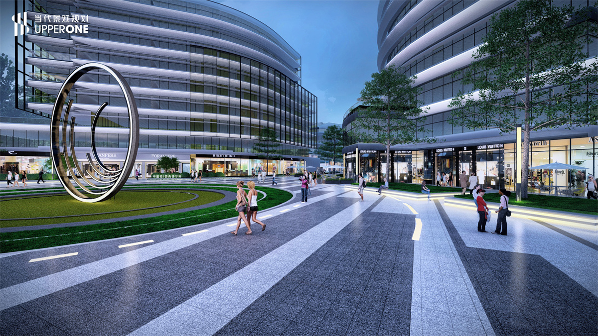 陕西中银投总部暨西部空间信息产业基地|当代景观规划-2