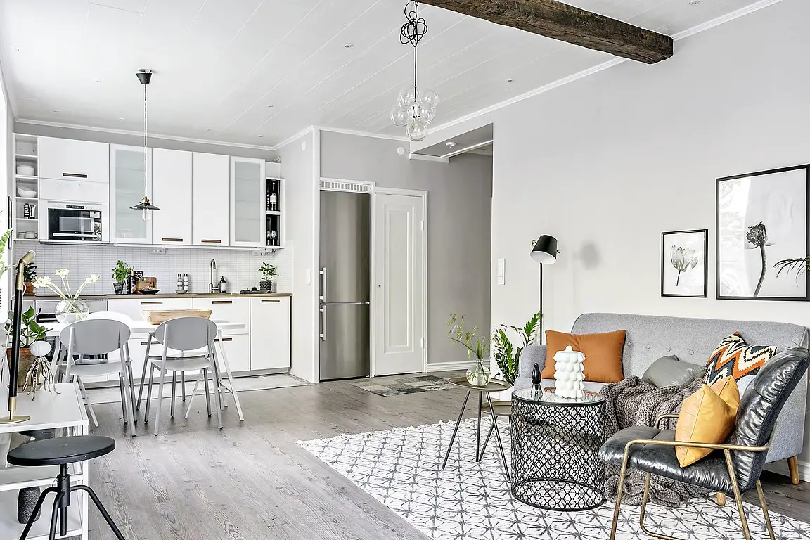 白色玻璃隔墙，打造清新时尚家居空间-8