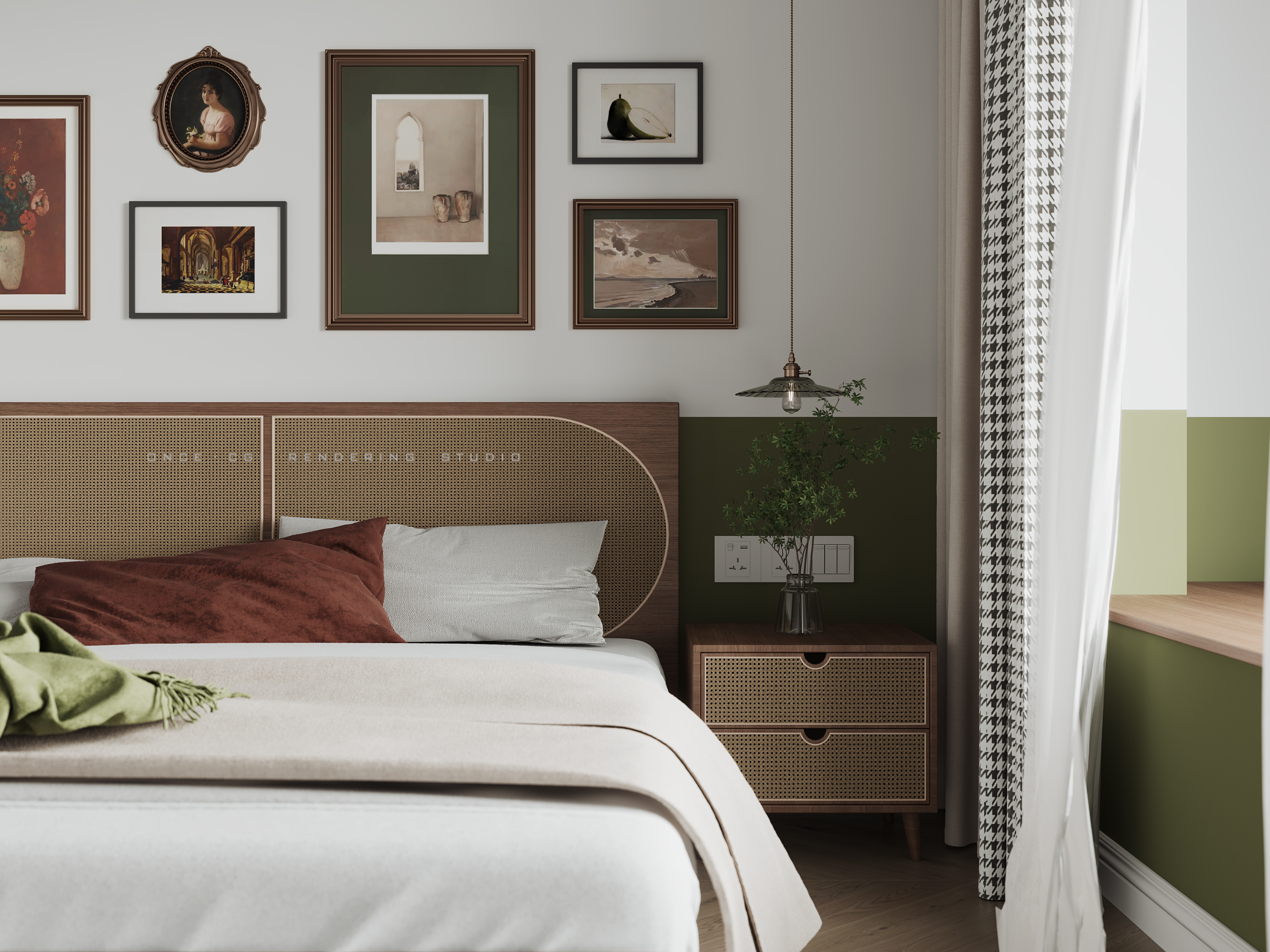 北欧复古风室内设计实践丨ONCE·CGI·RENDERING·STUDIO-11