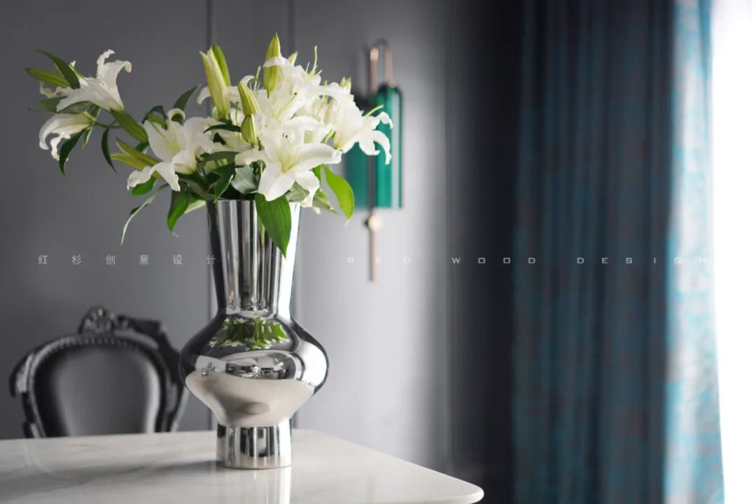 红杉创意设计 | 西安 360㎡现代家居,巧妙融合多种文化元素-46