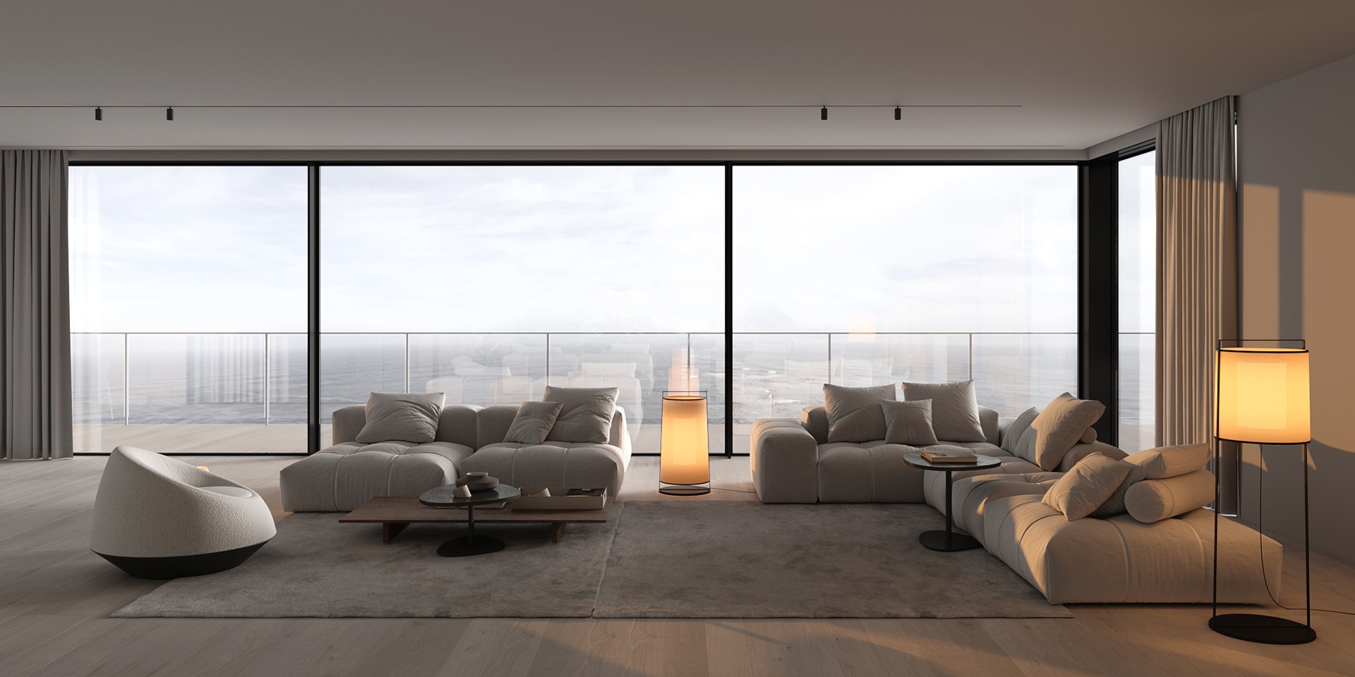 极简大宅 奢享极致景观 | Anastasiia Reznichenko作品-0