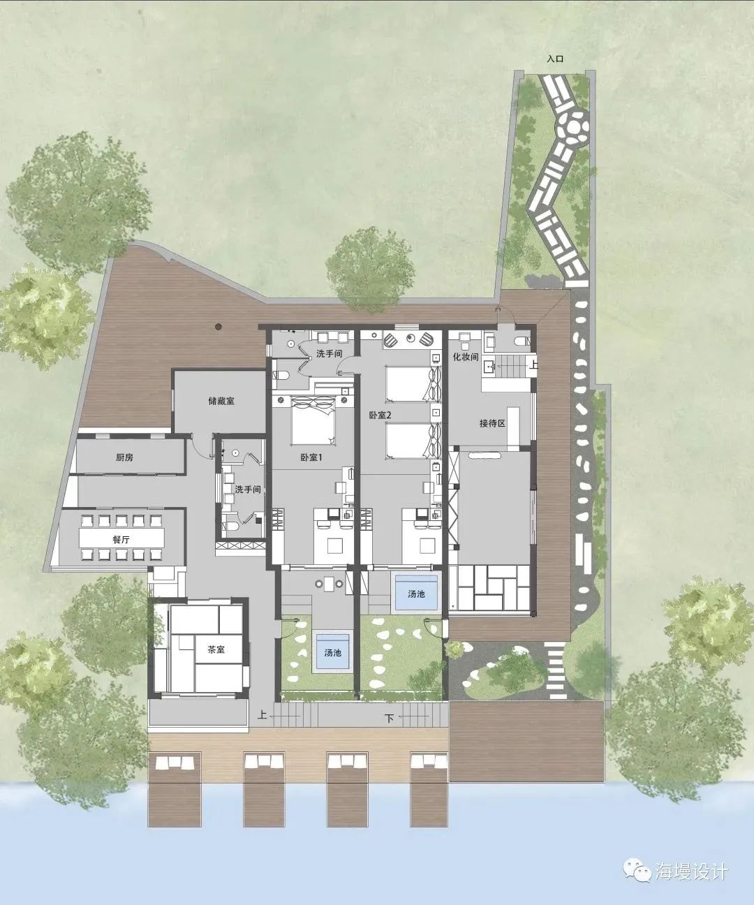 汐留屋私汤临湖丨中国苏州丨海墁设计-10