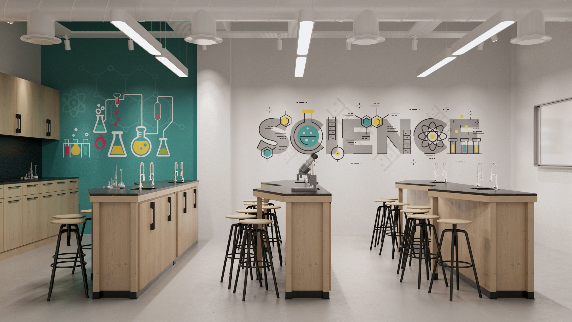 ESKİŞEHİR BİLNET 学校室内概念设计项目-91