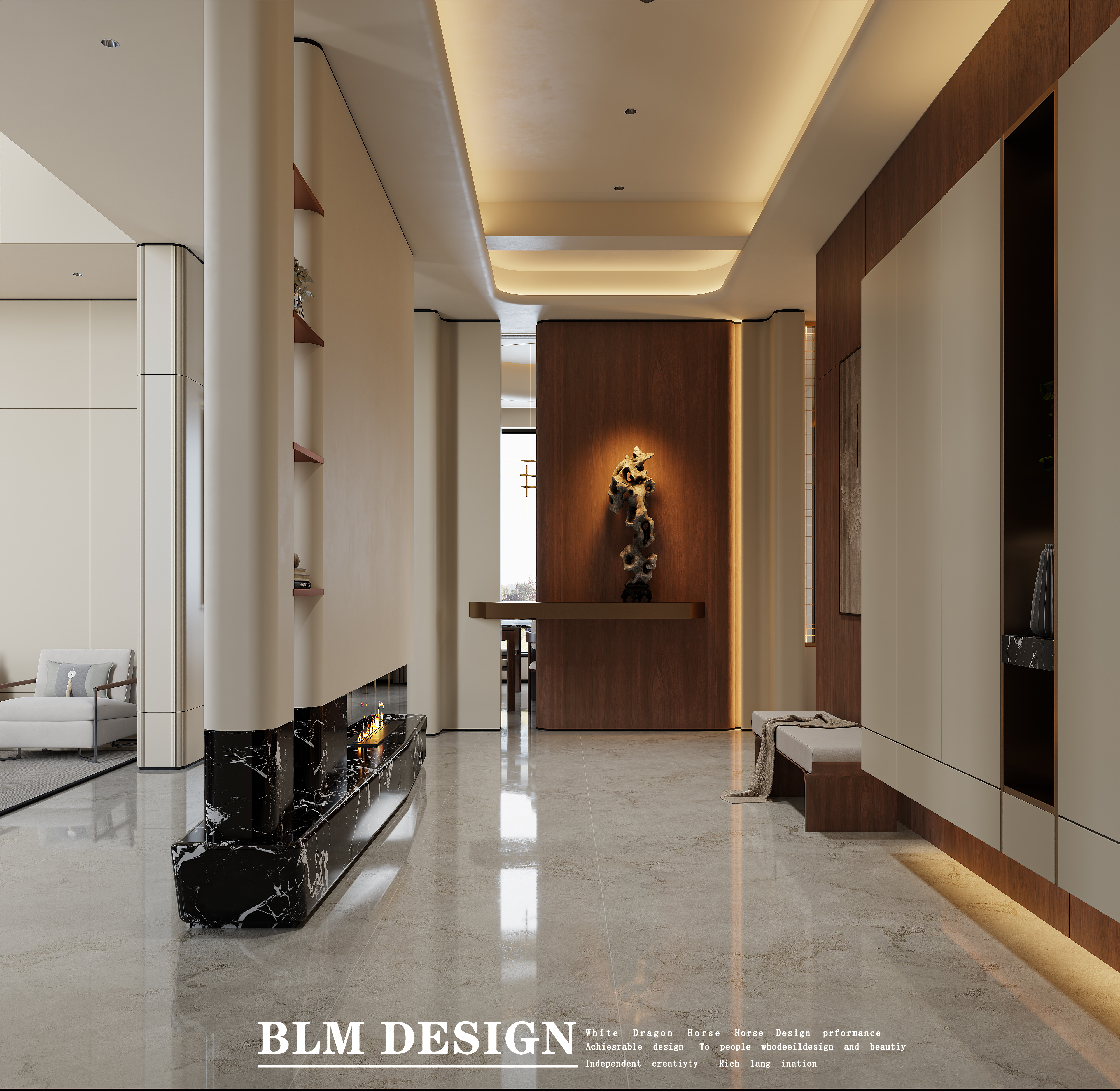 现代轻奢效果图案例-7