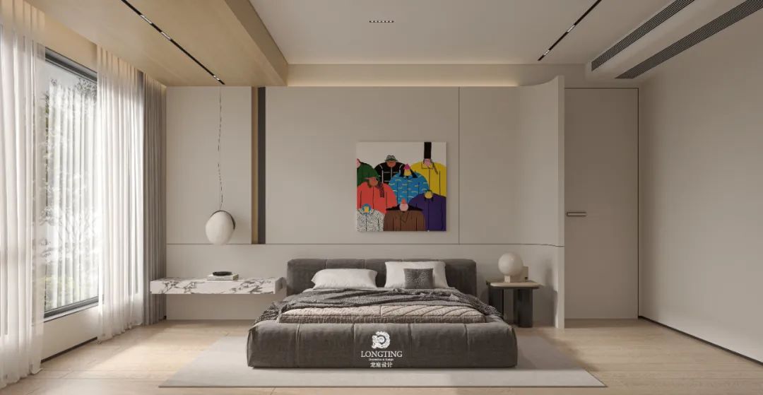 汀泽湾自然优雅家居空间设计丨龙庭设计-36