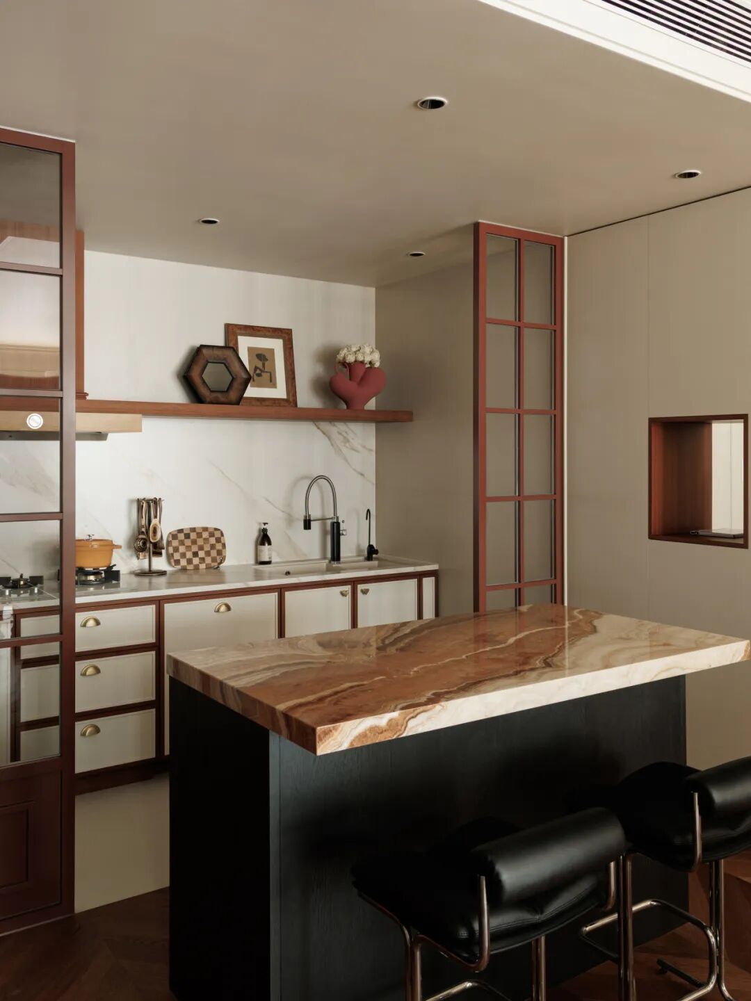 北京135㎡法式中国风：年轻人整顿老旧户型，看完极度舒适-33