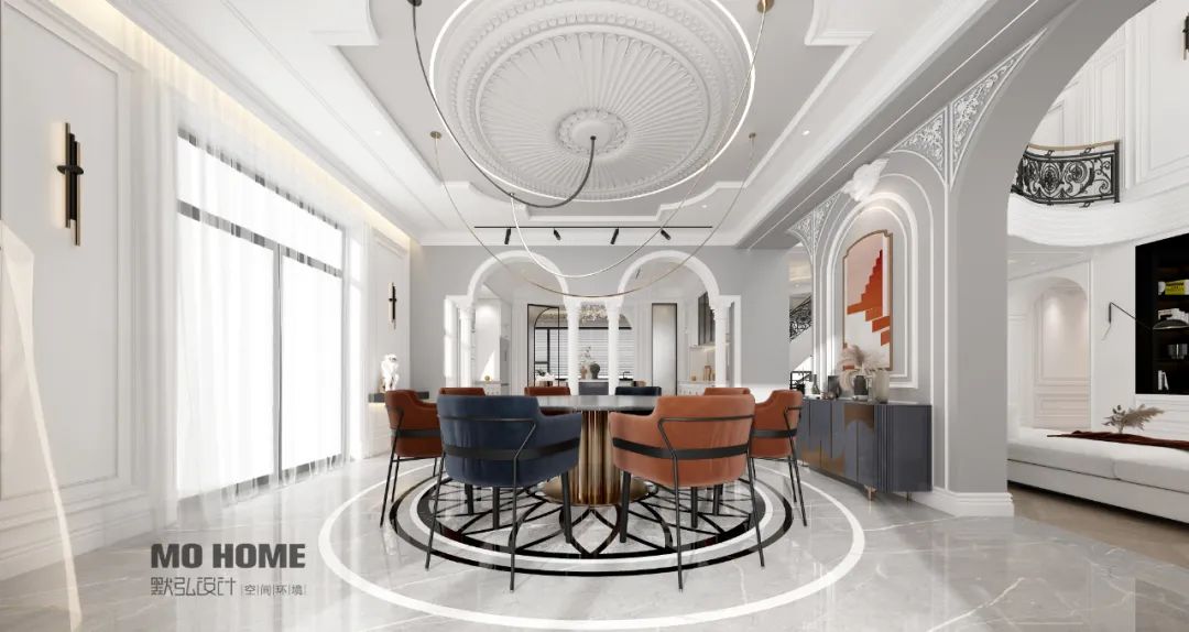 天津·武清尚清湾法式轻奢别墅丨中国天津丨默弘设计-24