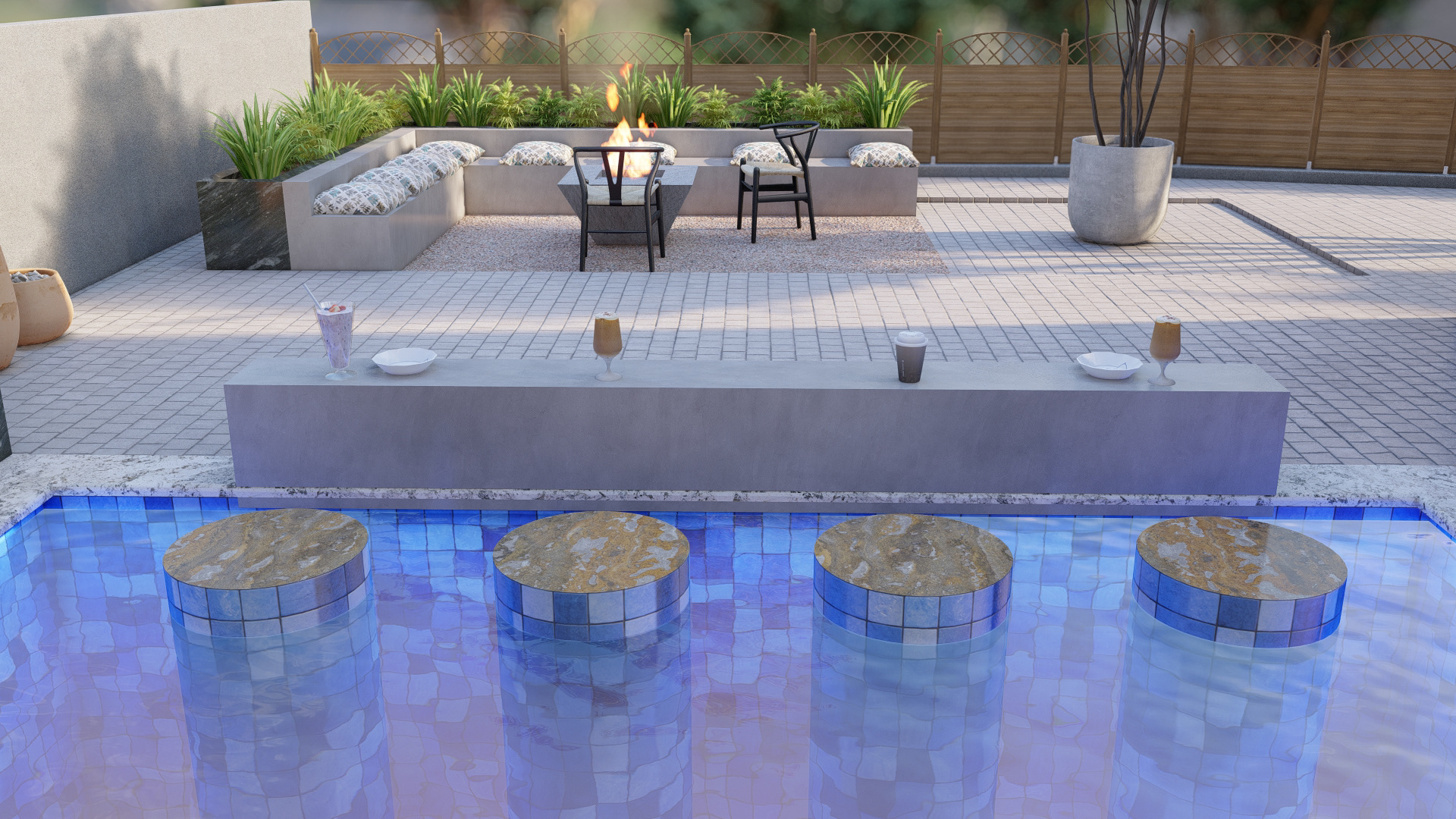 南非约翰内斯堡现代热带景观设计项目丨文中未提及-18