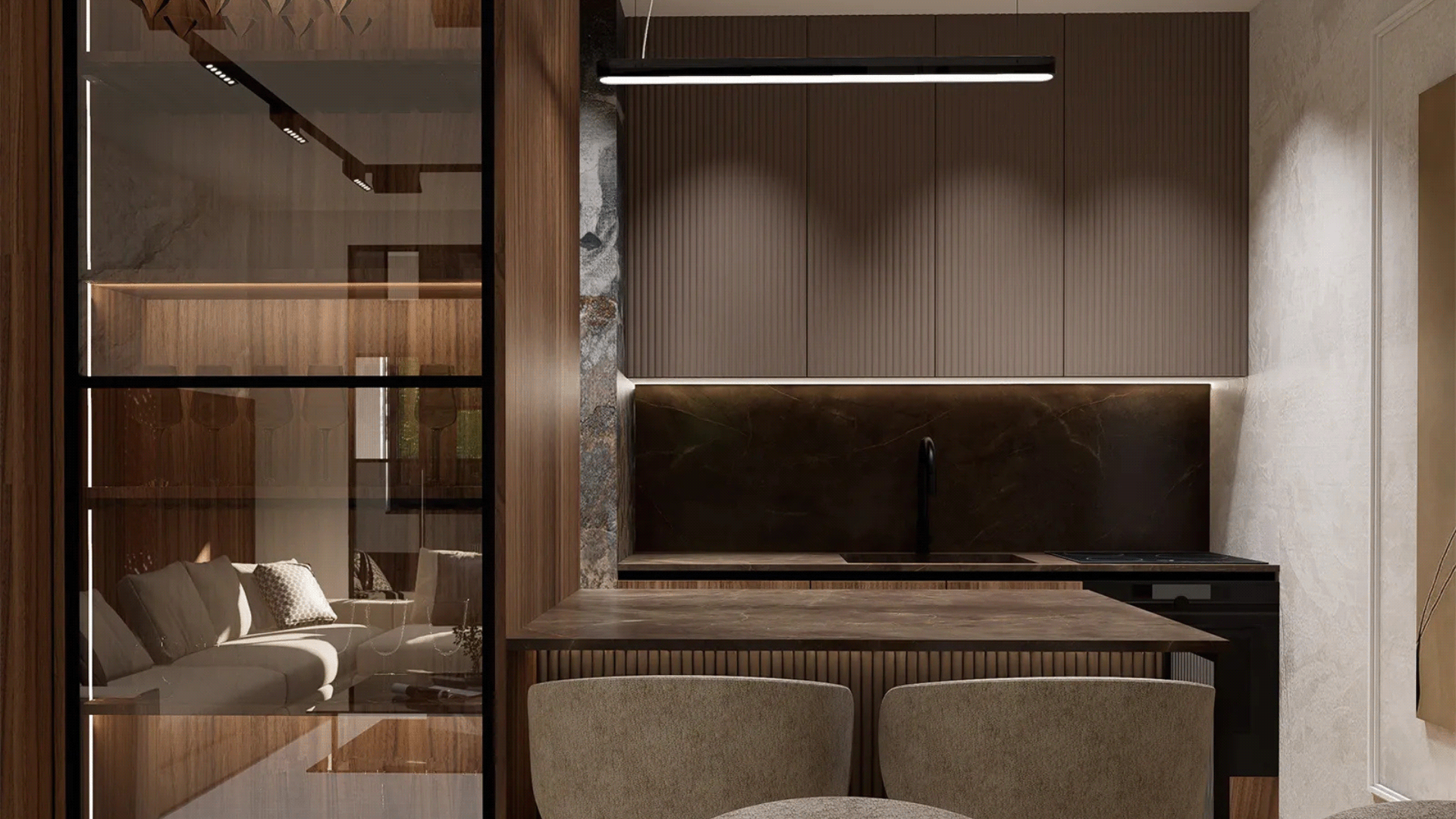 Man Cave – A Modern 100 m² Apartment by M1st Design-14