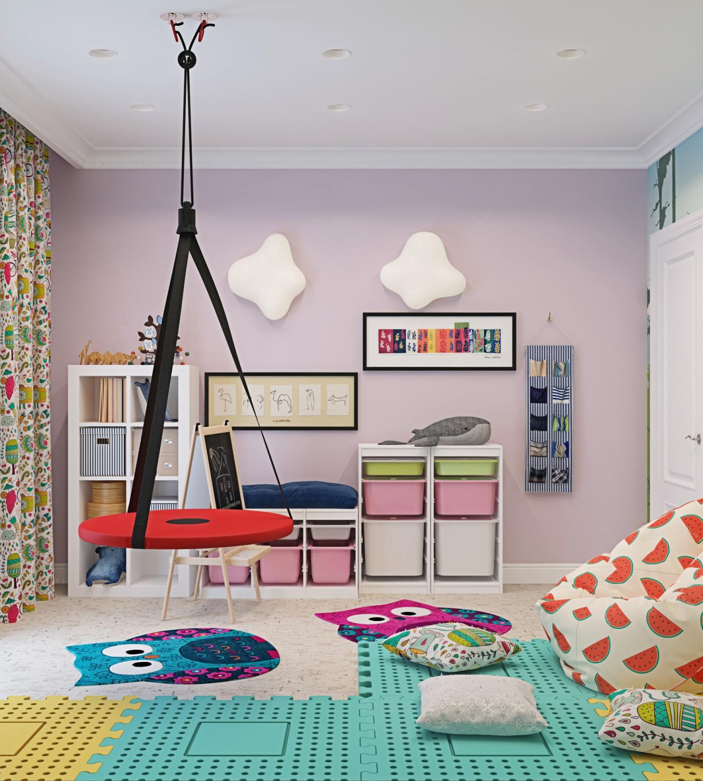 多种方案的游戏室设计丨俄罗斯莫斯科丨dizain  master（Дизайн Мастер）-16