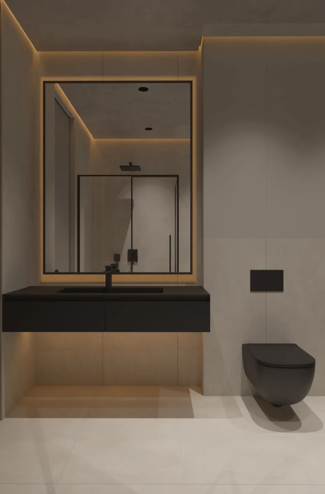 235㎡极简灰住宅丨DINARA YUSUPOVA-19