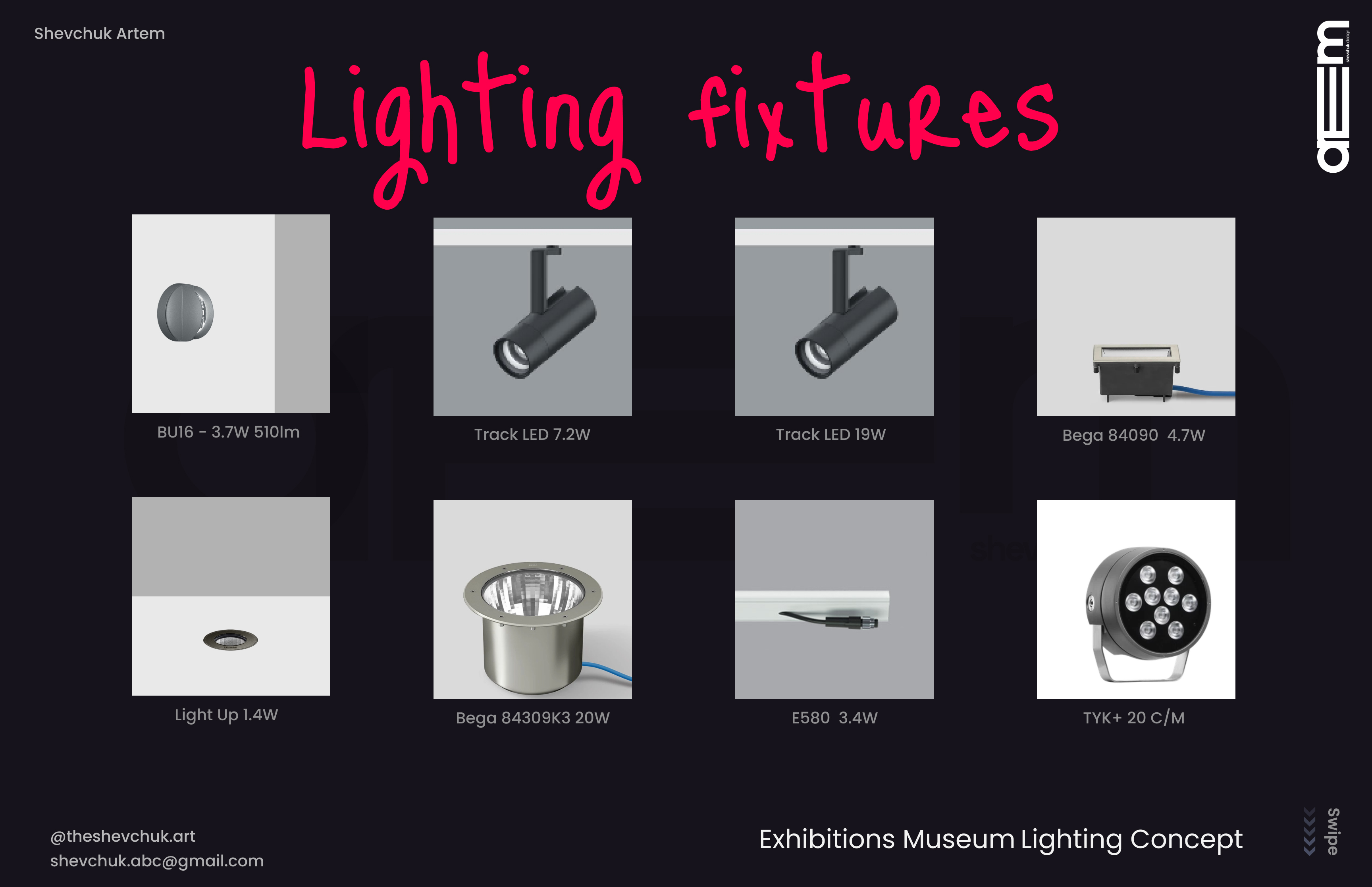 Exhibitions - Museum Lighting Design | Dialux Evo-10