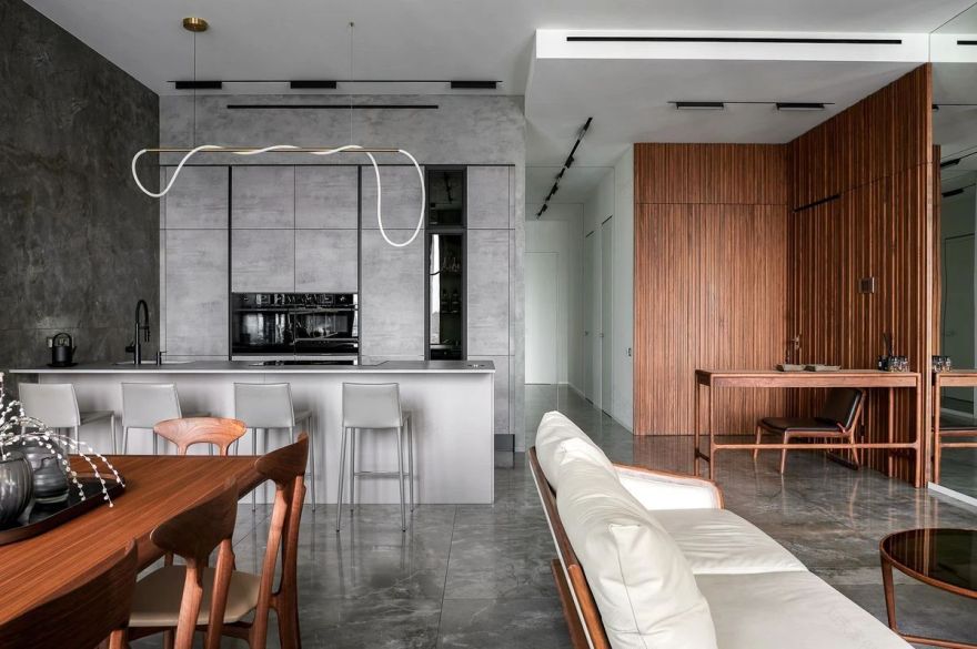 父女俩的 130㎡公寓设计丨Anastasia Senko-21