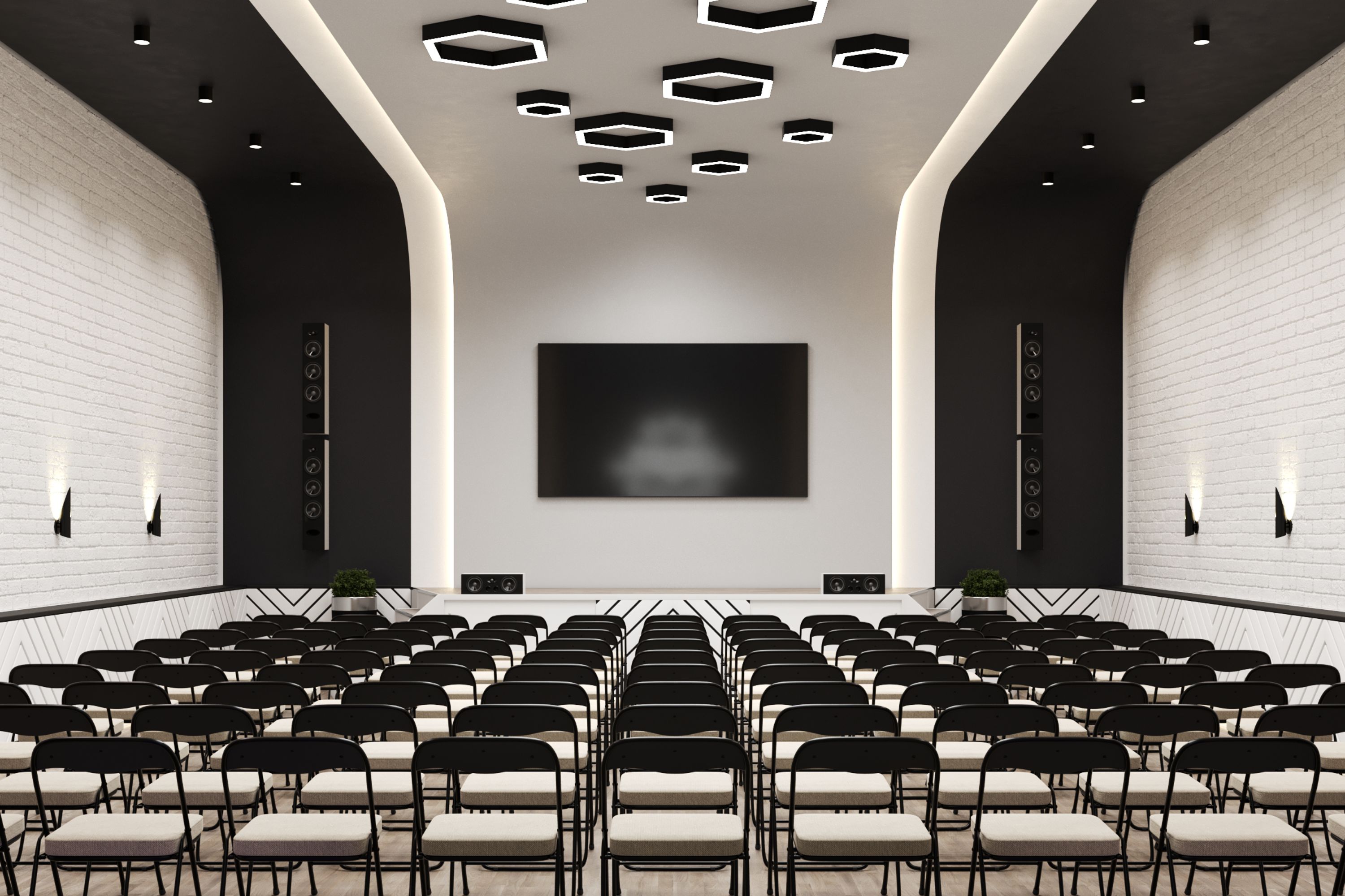 Дизайн-проект зала 3 в 1. Санаторий "Сольвычегодск"-2