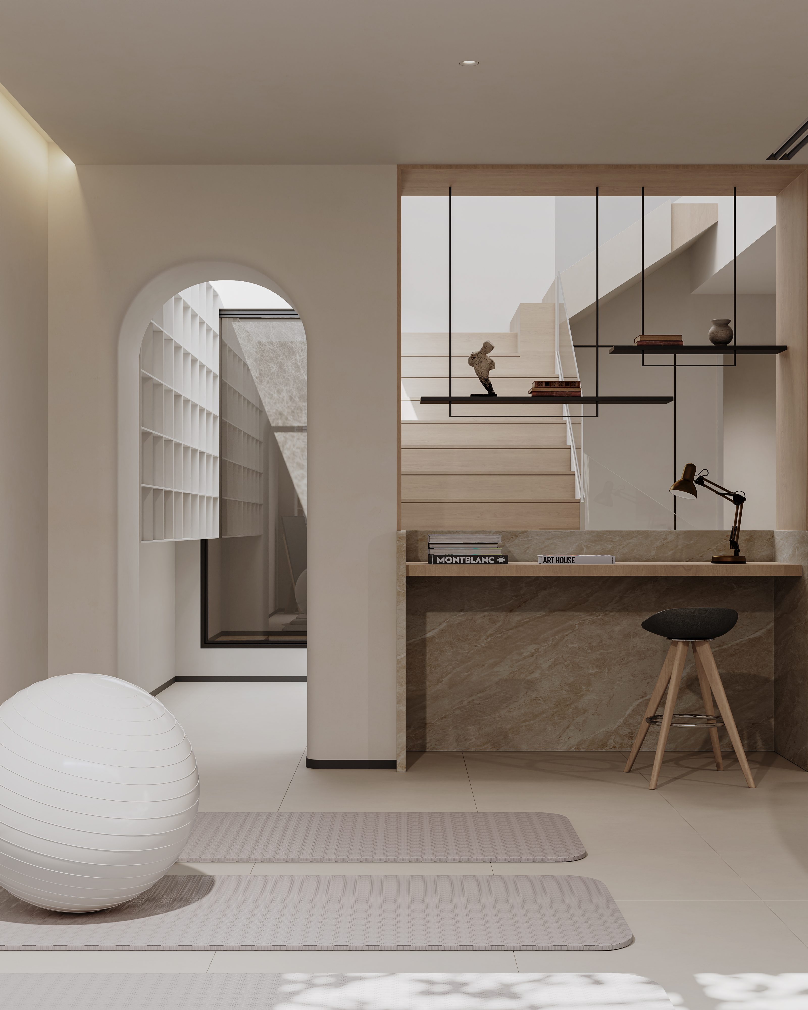 绘感视觉设计——奶油风地下室案例-10