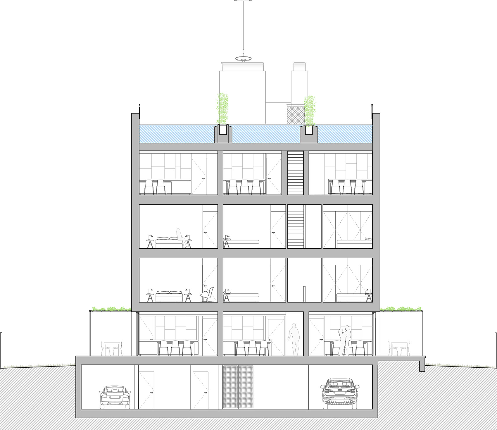 Paral·lel 公寓大楼丨西班牙巴塞罗那丨OHLAB-67